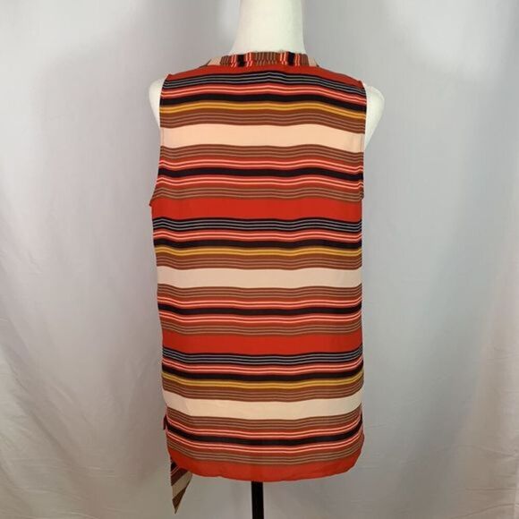Ann Taylor LOFT Multi Striped Sleeveless Blouse Tank Top - Picture 5 of 9